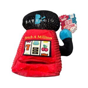 Bark Barkagio Fetch A Million Slot Muttchine Plush Dog Toy M/L Squeaker NWT